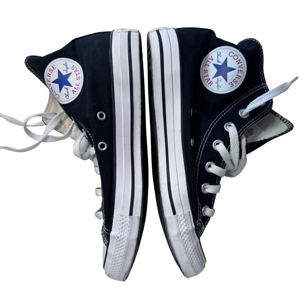 Converse Chuck Taylor All Star High Top Black Canvas Sneakers Unisex Vtg Grunge